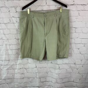 island fever Men's khaki linen cotton casual Shorts sz L beach tropical travel